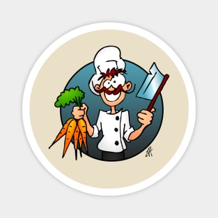 The vegetarian chef Magnet